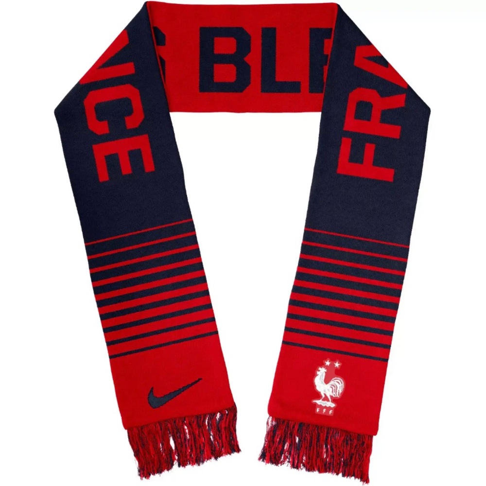 Nike France Les Bleus Verbiage Futbol Soccer One Size Unisex Scarf